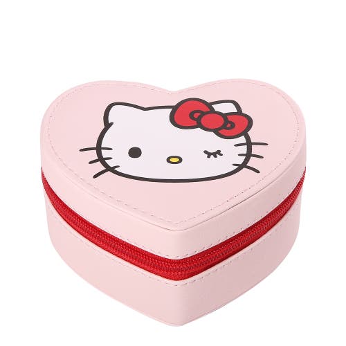 Hello Kitty Heart Shaped Jewelry Travel Case In Pink
