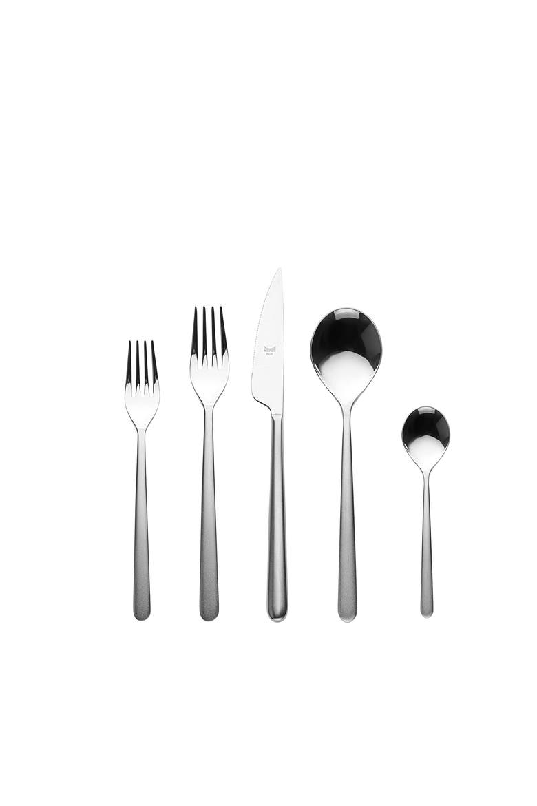 Linea Flatware Set - 5 Pieces, Main, color, Frozen
