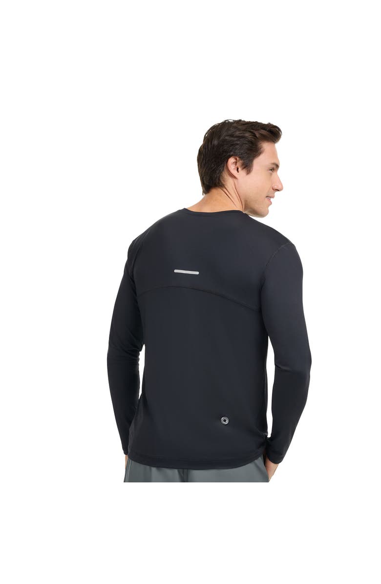 BloqUV Men's Performance V-Neck Long Sleeve Shirt, Alternate, color, Black