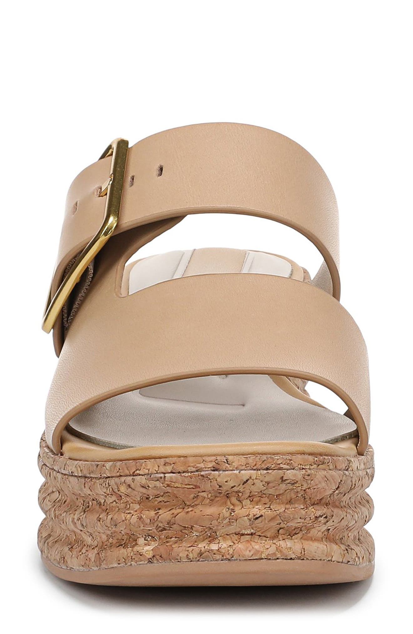 Taziana Platform Wedge Sandal, Alternate, color, STRAW LEATHER