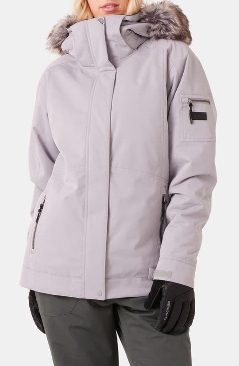 Meade Hooded Snow Jacket with Faux Fur Trim