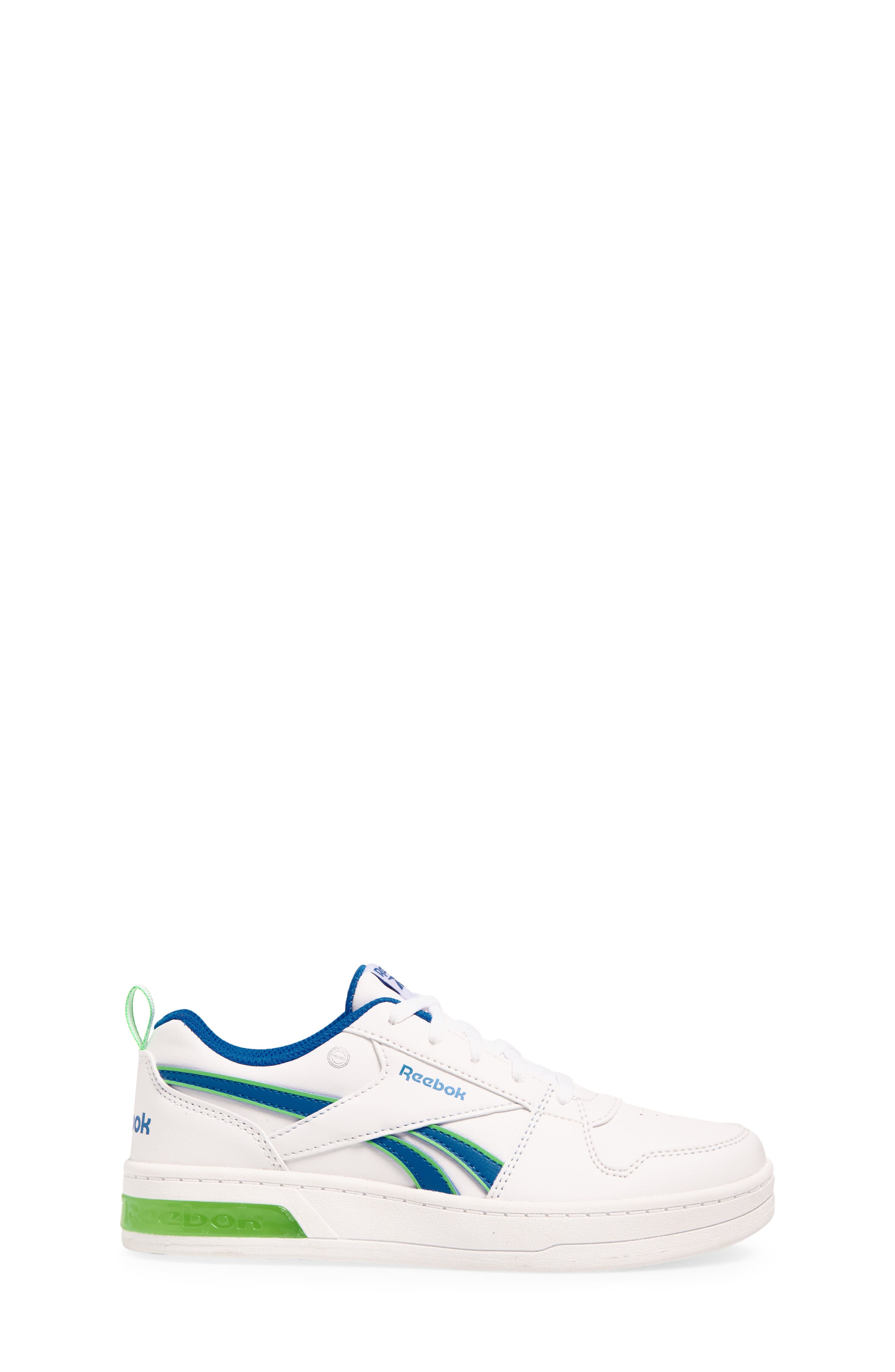 Reebok Kids' Royal Prime Step 'n Flash Sneaker, Alternate, color, White/Optimumblue/Solarlime