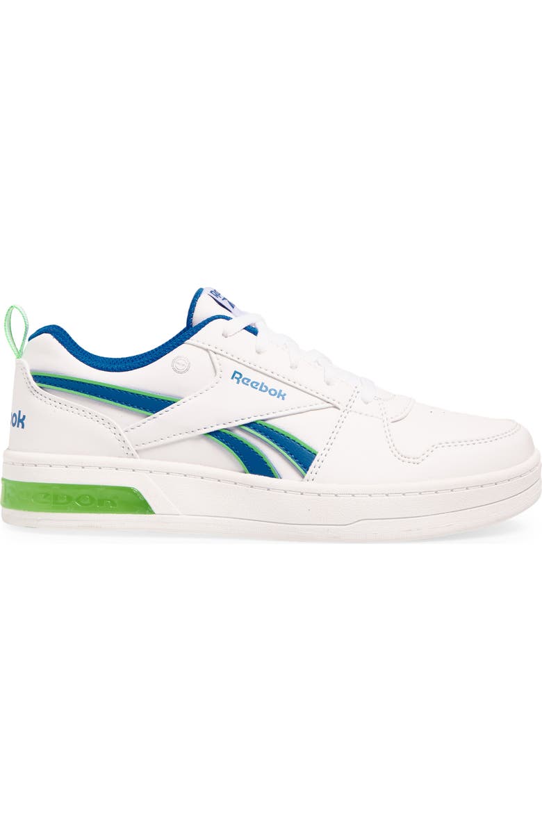 Reebok Kids' Royal Prime Step 'n Flash Sneaker, Alternate, color, White/Optimumblue/Solarlime