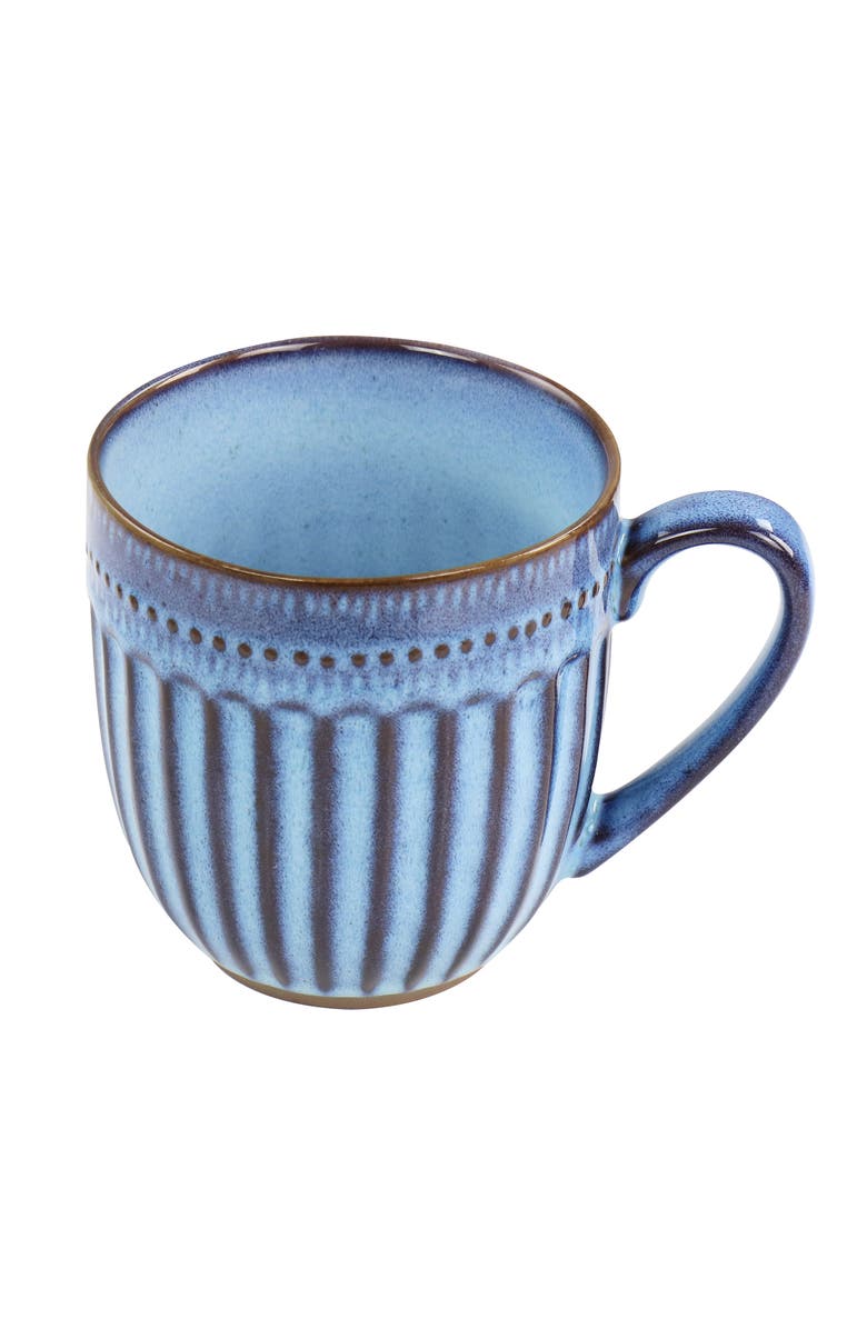 Gibson Elite Mendocino 16 Piece Stoneware Dinnerware Set, Alternate, color, Blue