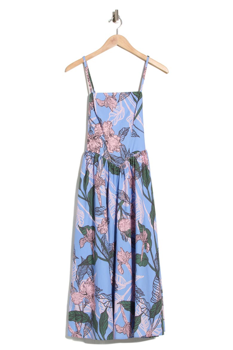 Eddi Cotton Maxi Dress, Alternate, color, PERIWINKLE INKED IRIS