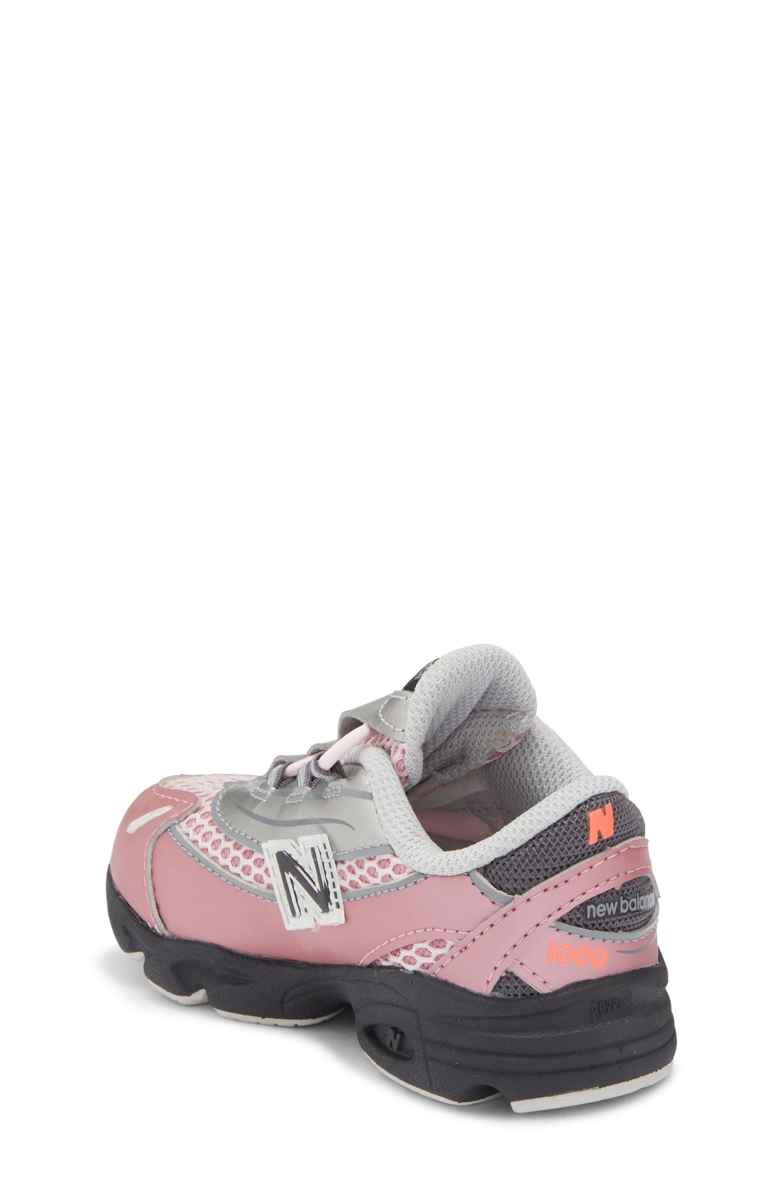 New Balance Kids' 1000 Sneaker, Alternate, color, Pink Taffy/ Silver Metallic