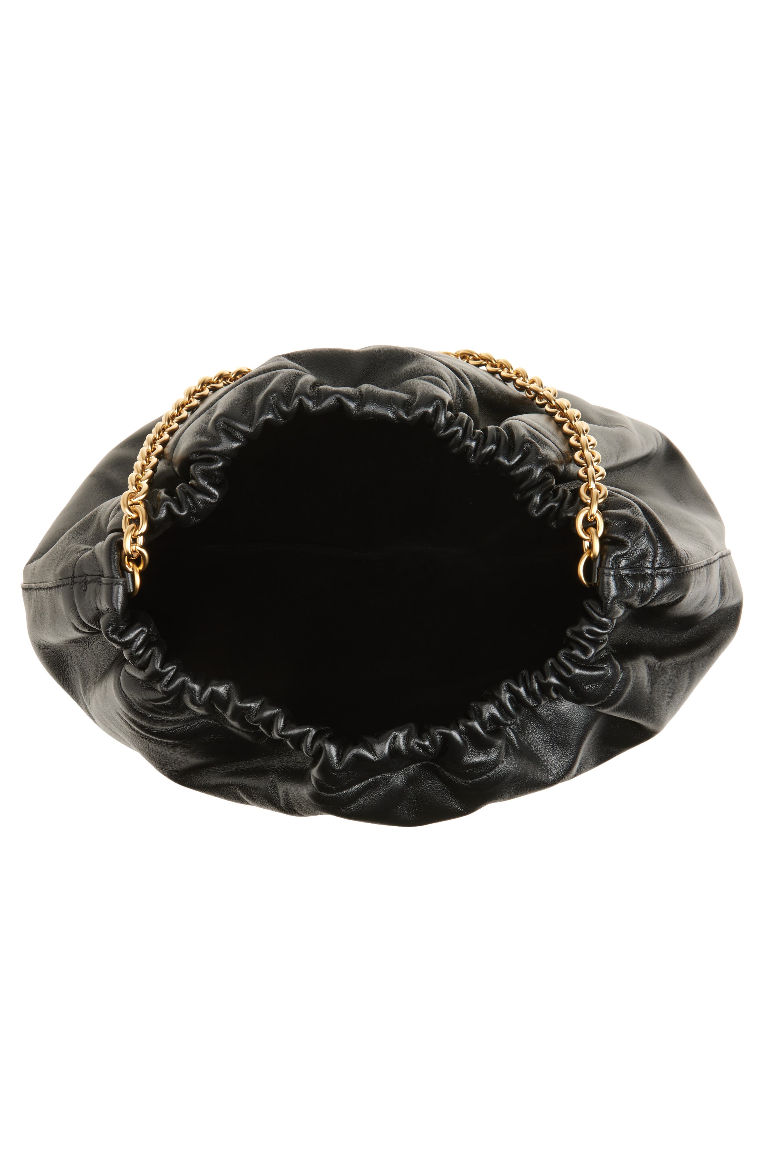 Reformation Dahlia Leather Tote, Alternate, color, Black Leather