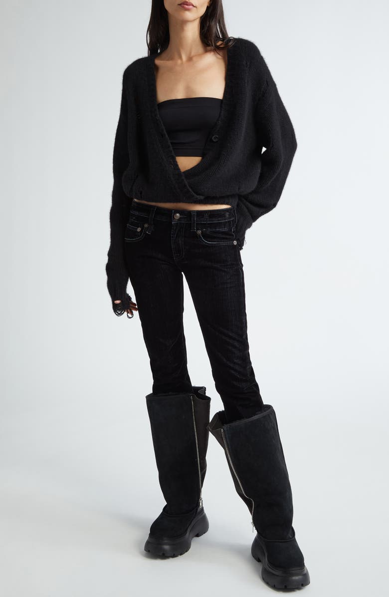 R13 Straight Leg Jeans, Alternate, color,