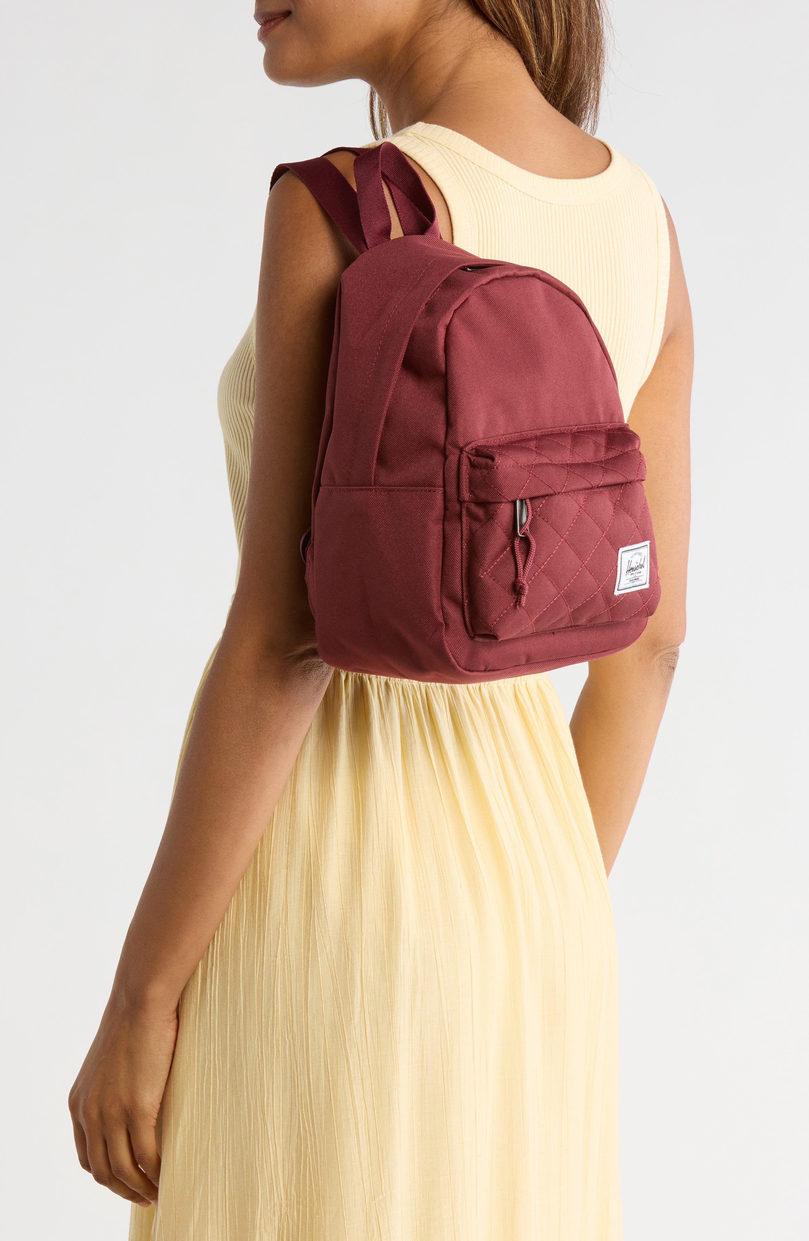 Herschel Supply Co. Classic Mini Backpack, Alternate, color, Oxblood Red Quilted