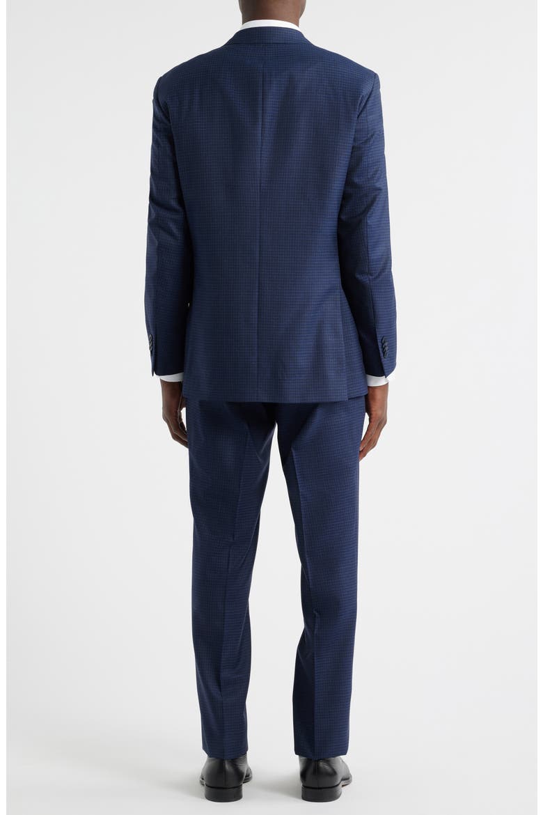 Flynn Classic Fit Navy Micrcheck Wool Suit, Alternate, color, BLUE