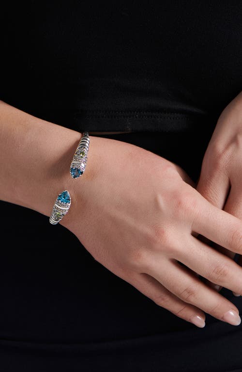 Devata Stone & Sterling Silver Bali Uluwatu Cuff Bracelet In Silver