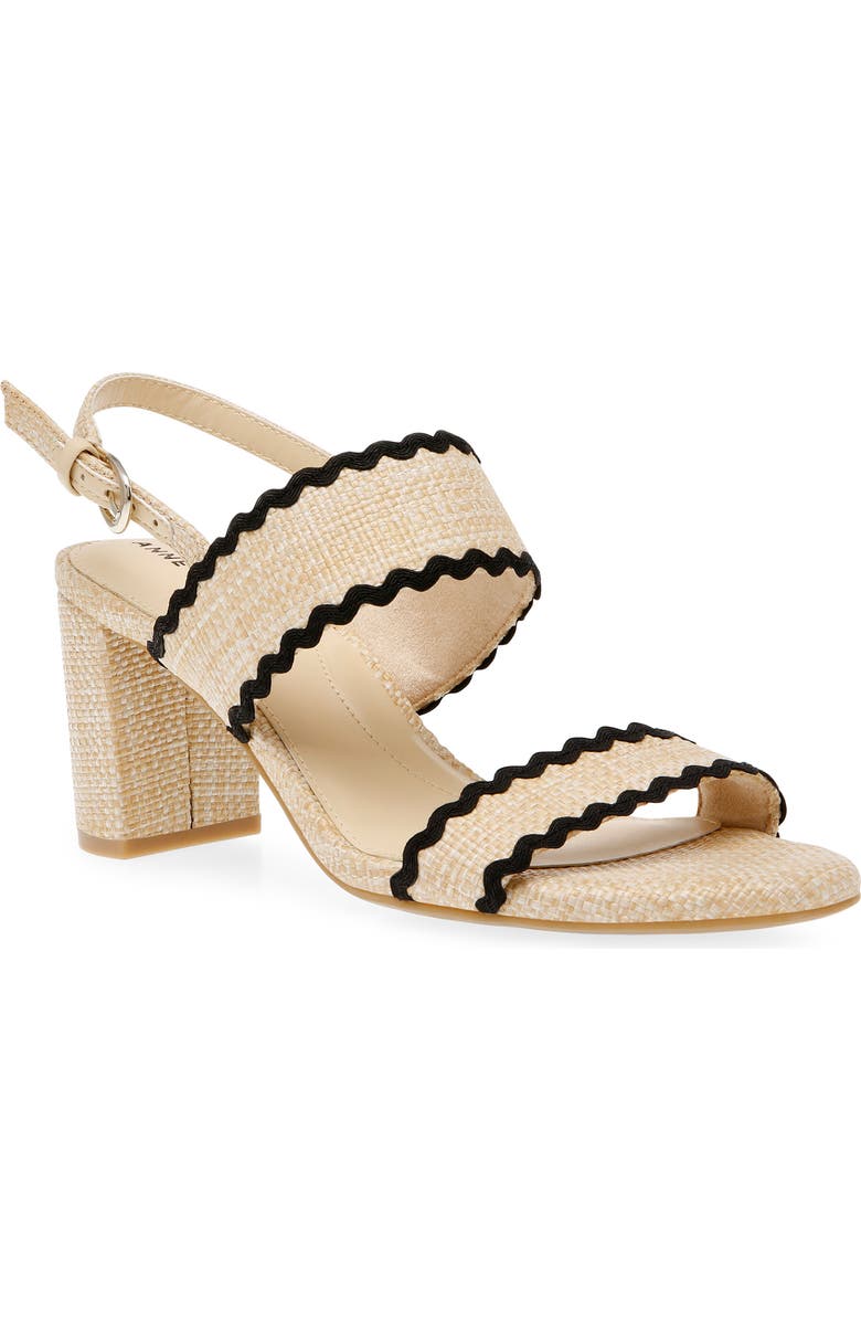 Anne Klein Raine Raffia Slingback Sandal, Main, color,