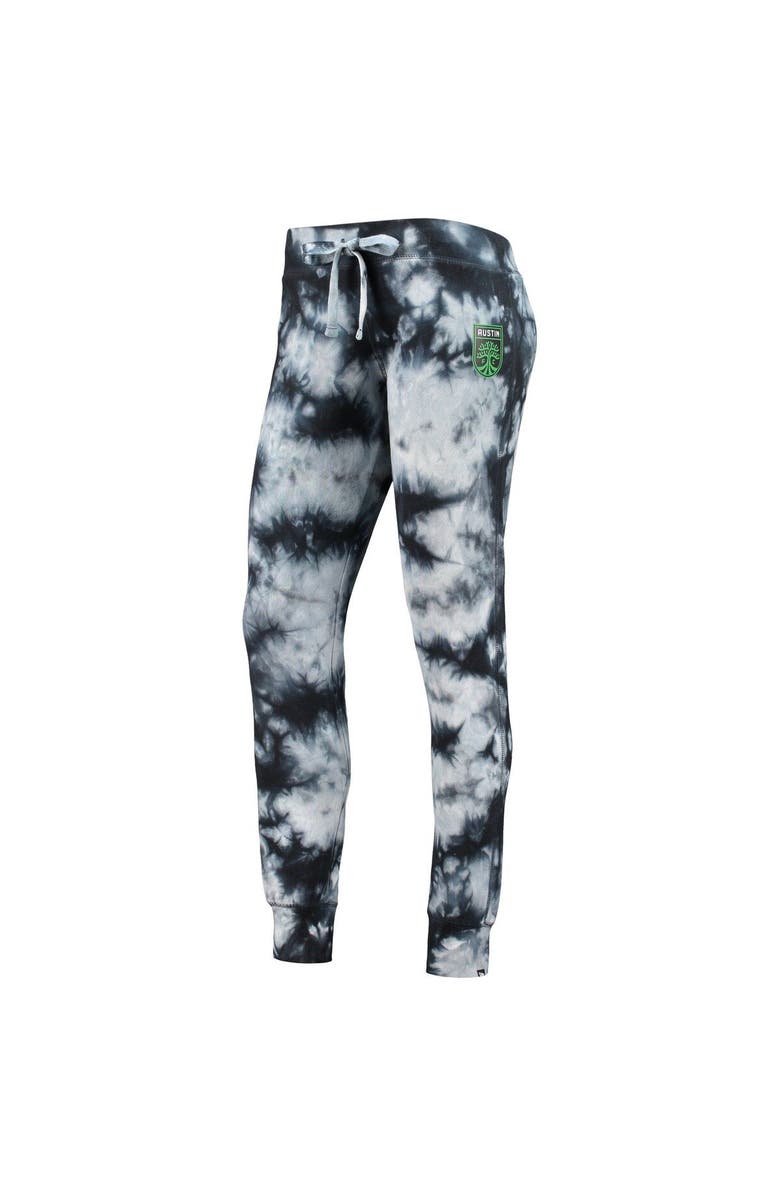 5TH AND OCEAN BY NEW ERA Women's 5th & Ocean by New Era Black Austin FC Tie-Dye Pants, Alternate, color, Black