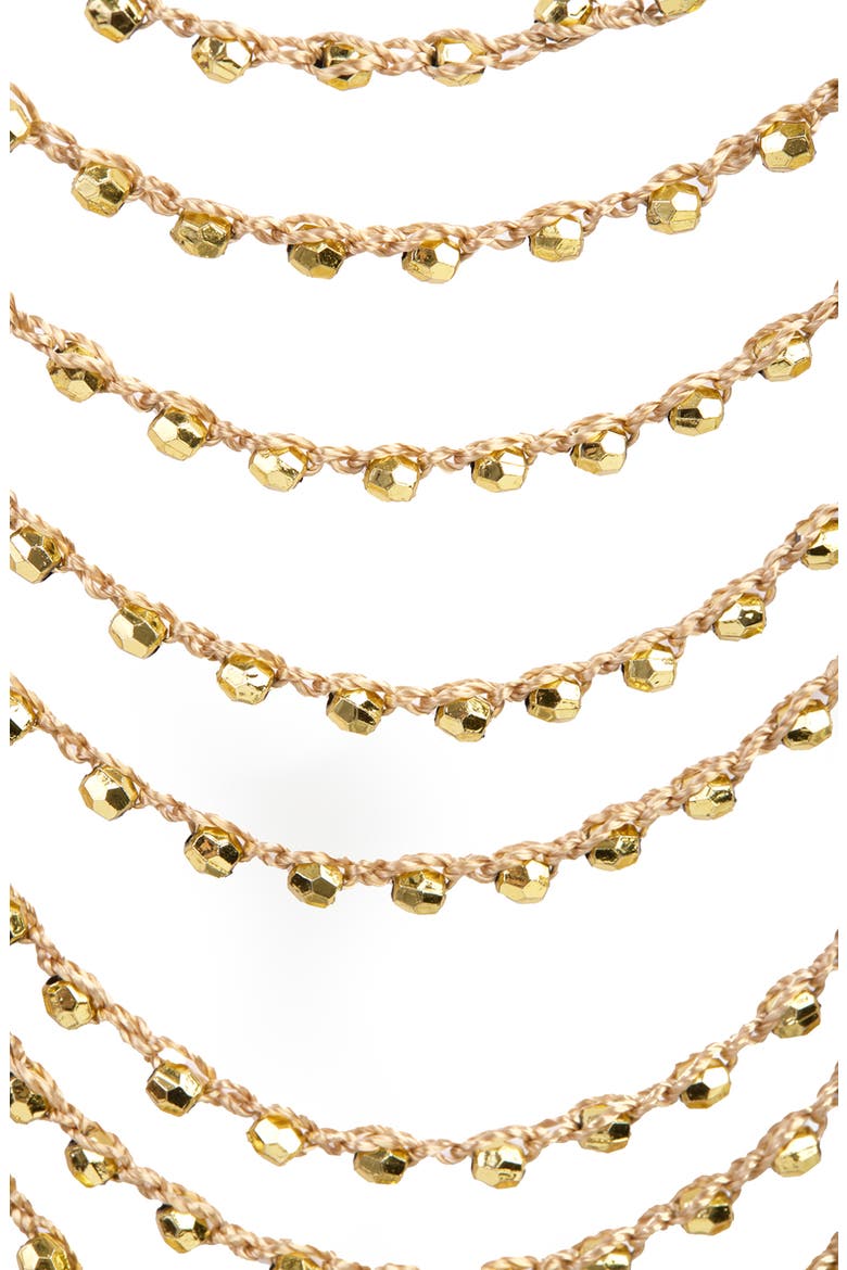 Beaded Capelet, Alternate, color, GOLD