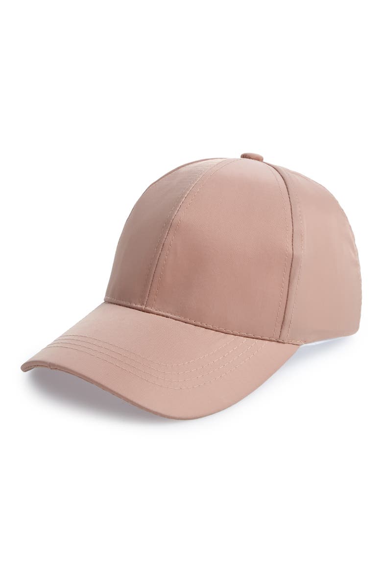 Water Repellent Baseball Hat, Main, color, GREY CRYSTAL