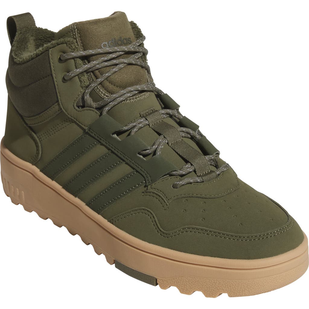 Adidas Originals Adidas Hoops 4.0 Winterized Basketball Sneaker In Green