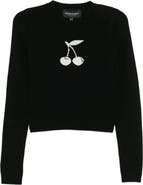 Cynthia Rowley Intarsia Cropped Sweater