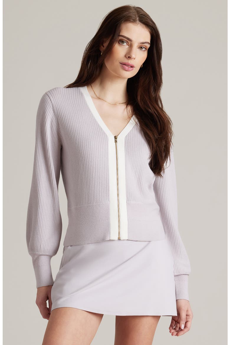 Pars Zip-Up Cardigan, Alternate, color, GREY LAVENDER
