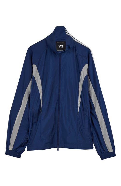 Y-3 3-stripes Nylon Shell Jacket In Dark Blue