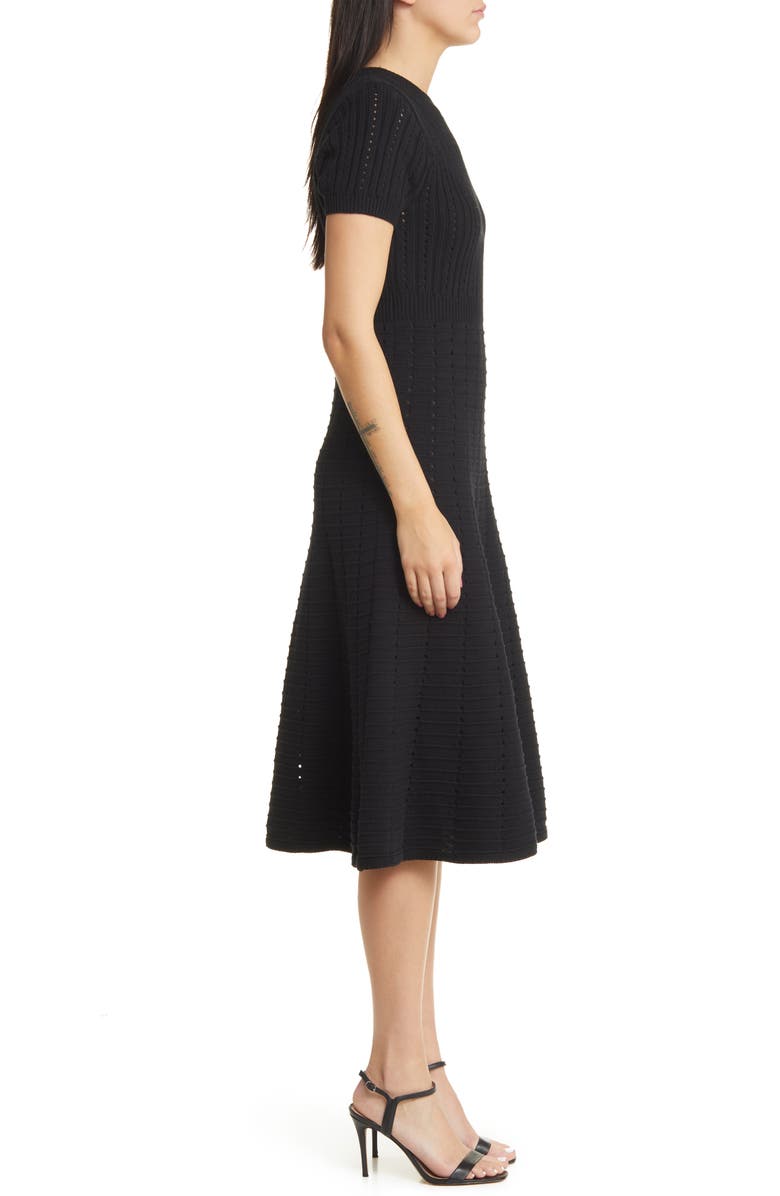 ZOE AND CLAIRE Mix Stitch A-Line Sweater Dress, Alternate, color, 