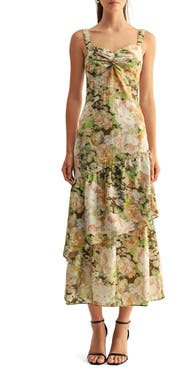 Adelyn Rae Kaya Ruffle Tiered Midi Sundress