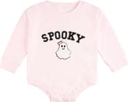 Sweet Wink Spooky Patch Halloween Long Sleeve Romper