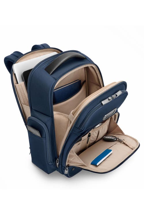 Briggs & Riley Medium Work Cargo Backpack In Navy