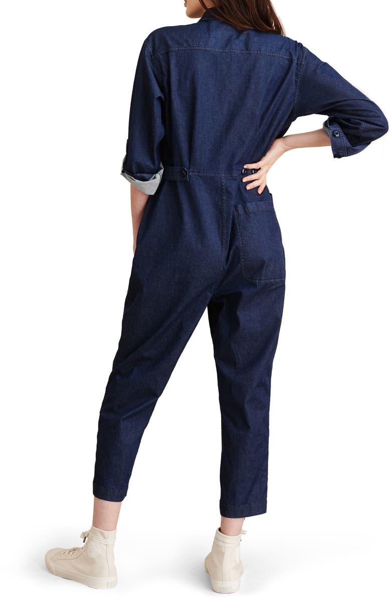 Alex Mill Long Sleeve Chambray Jumpsuit, Alternate, color,