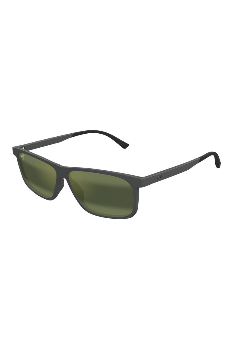 Pulama 53mm PolarizedPlus2® Rectangular Sunglasses, Alternate, color, GREY