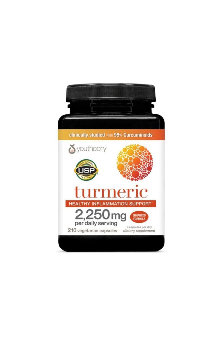 Turmeric Extra Strength Inflammation Support Supplement 210 Vegetarian Capsules, Main, color, None