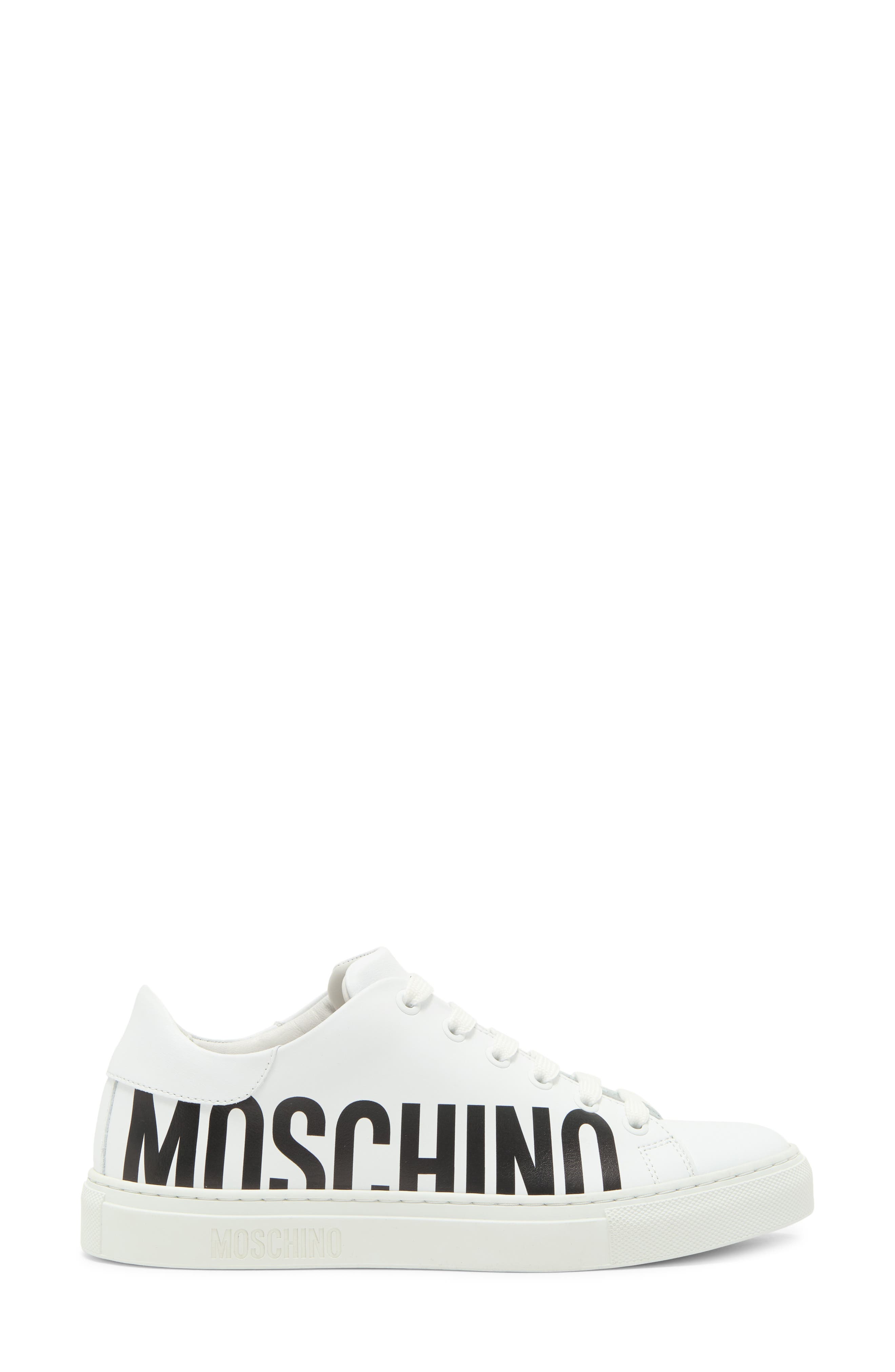 Moschino Logo Low Top Sneaker, Alternate, color, 