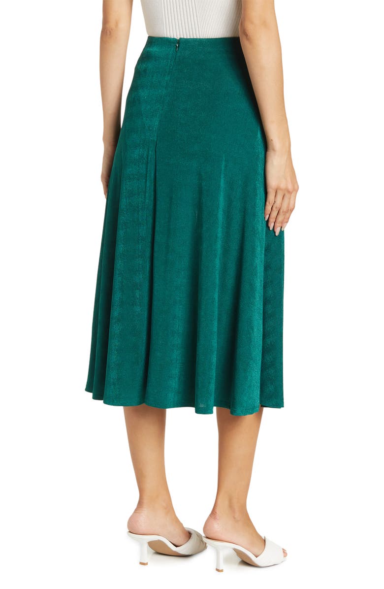 Alexia Admor Side Slit Midi Skirt, Alternate, color, Emerald