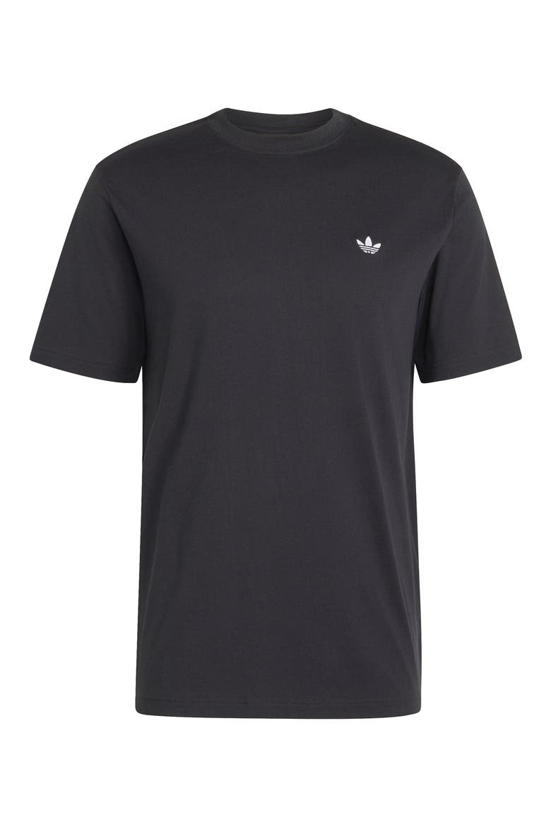 Trefoil Essentials Cotton T-Shirt, Alternate, color, BLACK
