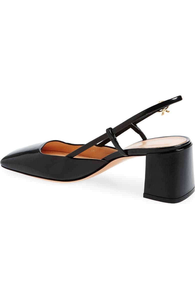 Gianvito Rossi Block Heel Slingback Pump, Alternate, color, Black