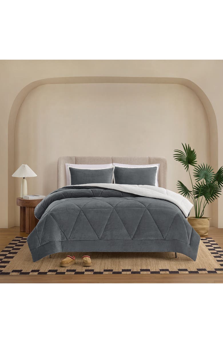 UGG<sup>®</sup> Avery Comforter & Shams Set, Alternate, color, Seal