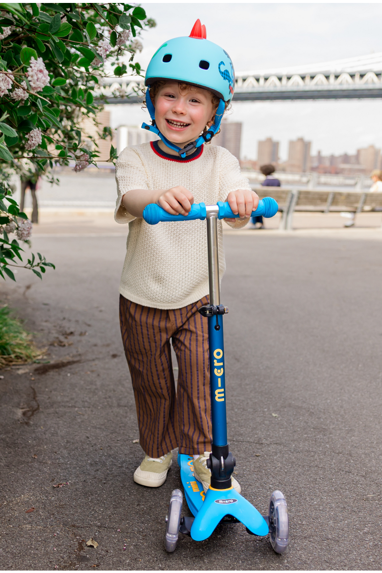 Mini Foldable LED Scooter for Ages 2-5, Alternate, color, Ocean Blue