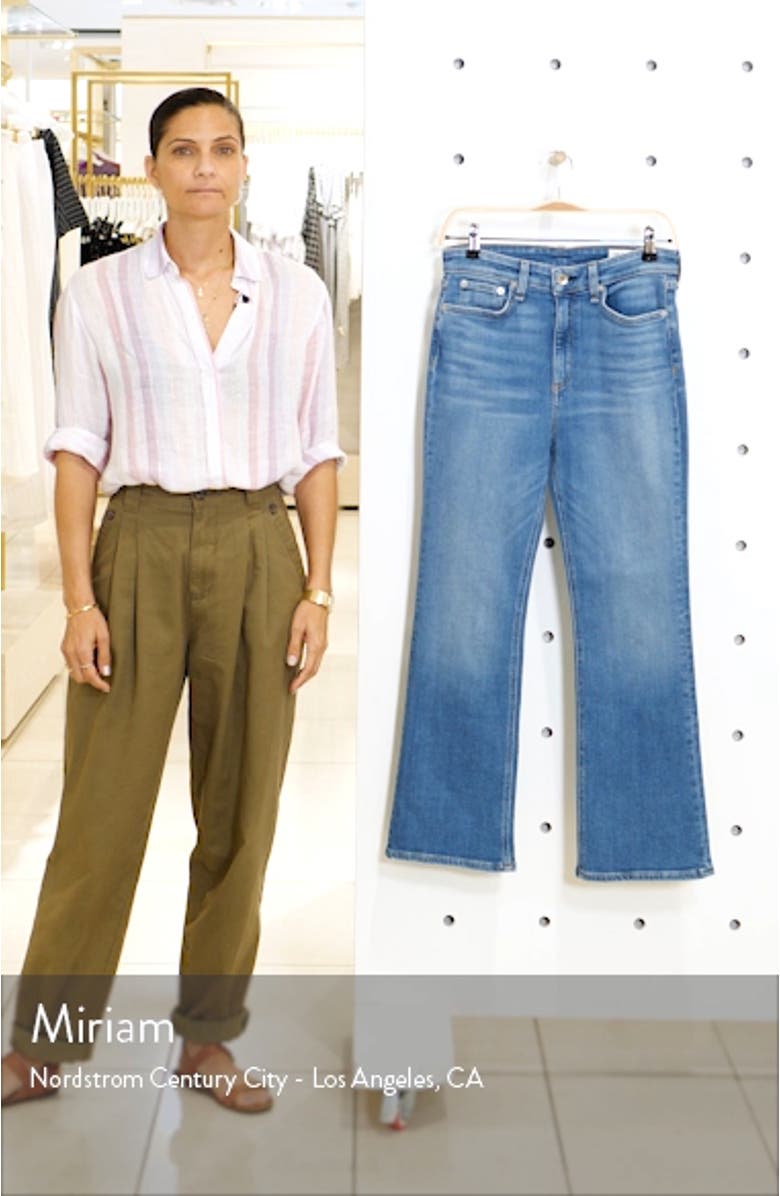 Nina High Waist Ankle Flare Jeans, sales video thumbnail