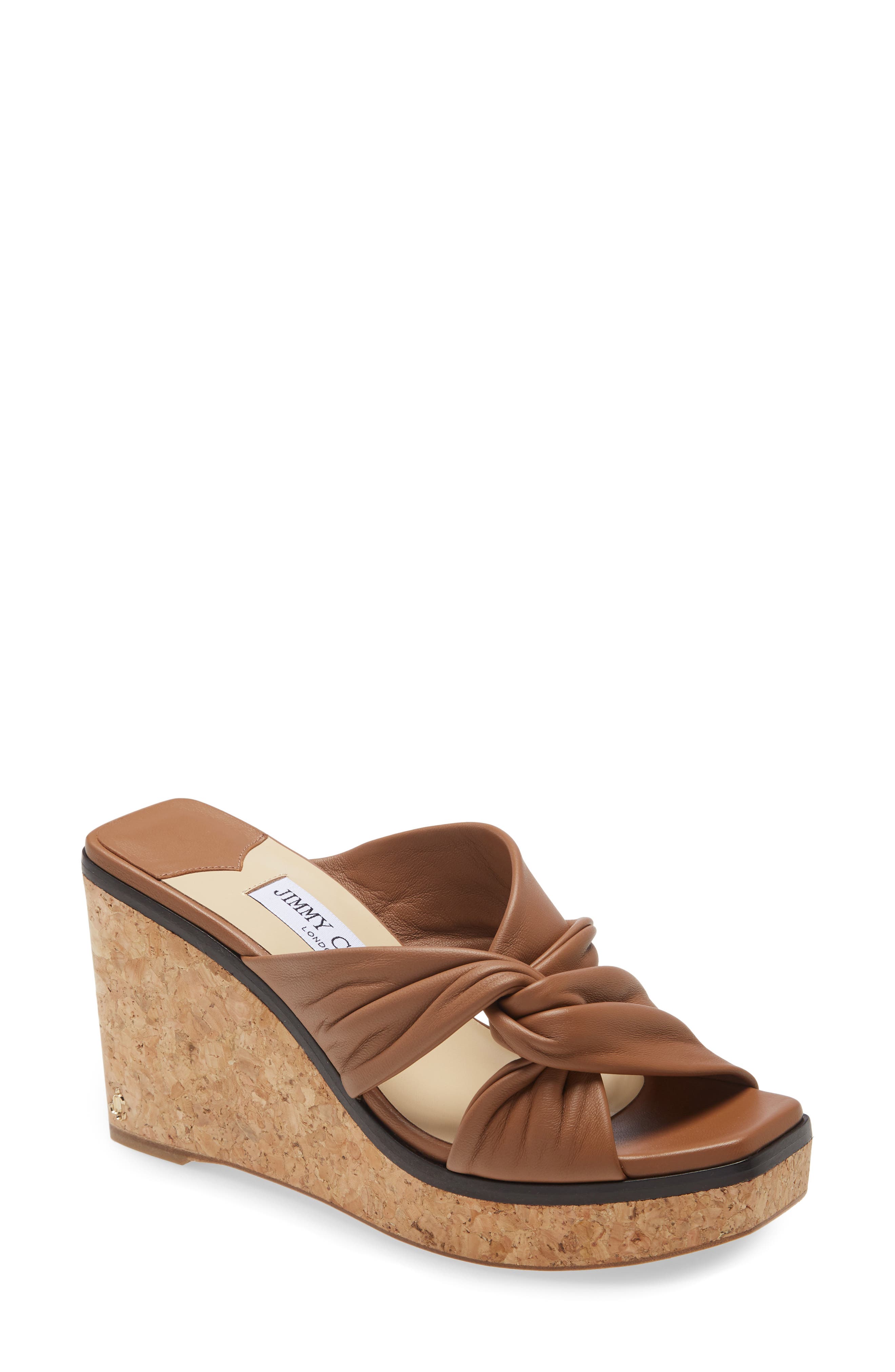 Jimmy Choo Narisa Twist Platform Wedge Sandal, Main, color, 
