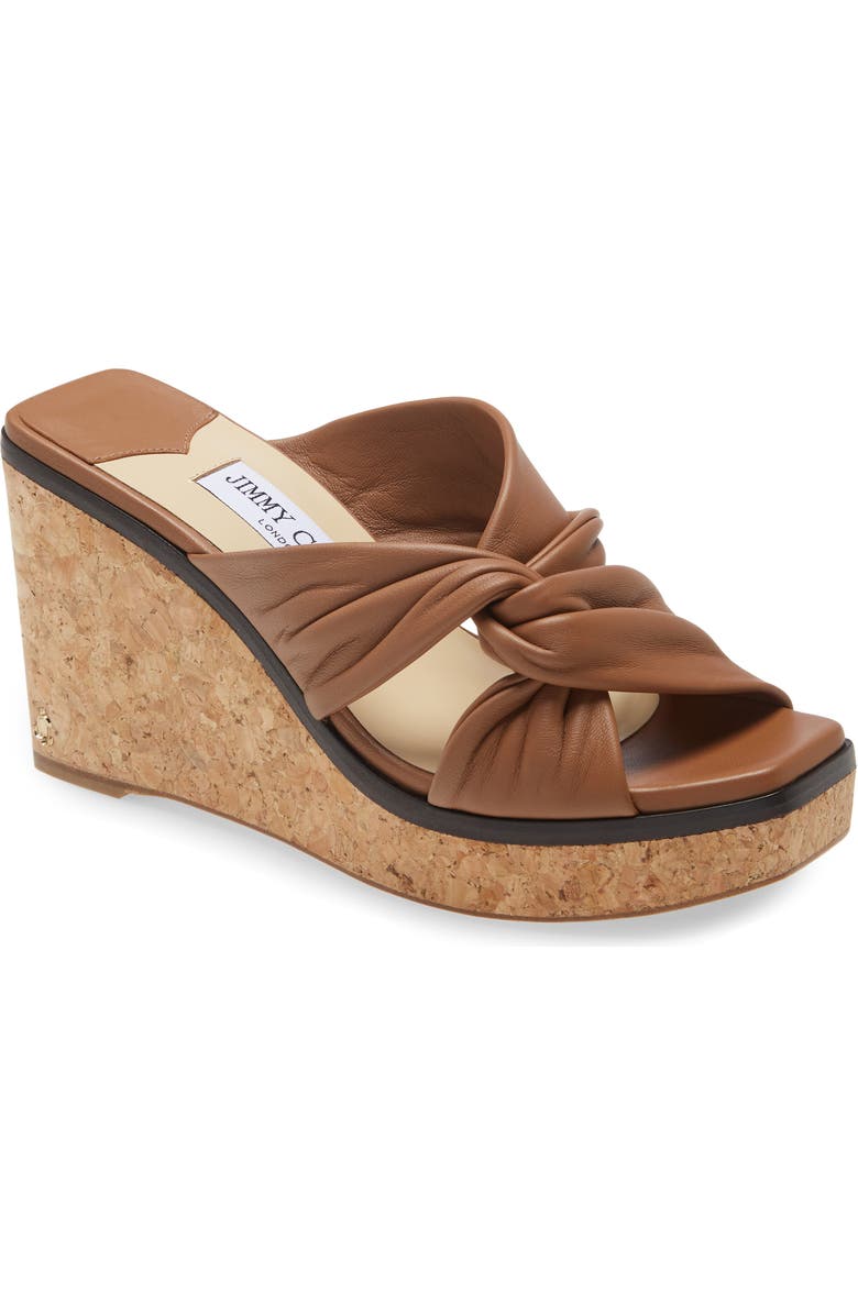 Jimmy Choo Narisa Twist Platform Wedge Sandal, Main, color,