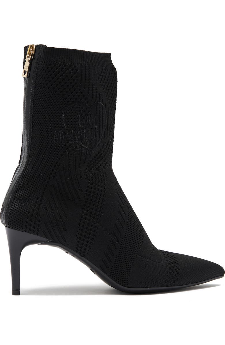 Love Moschino Sock Knit Bootie, Alternate, color,