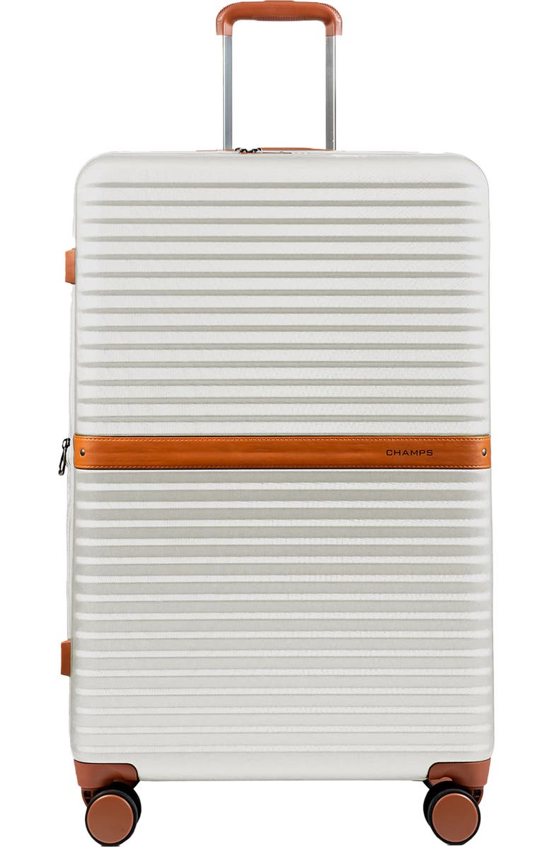CHAMPS Vintage II 28-Inch Hardside Spinner Packing Case, Main, color, Ivory