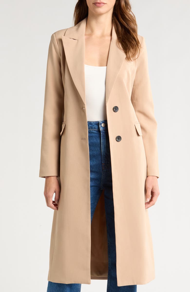 Avec Les Filles Blazer Trench Coat, Alternate, color, 