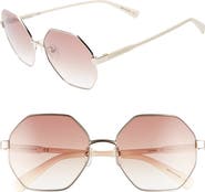 Longchamp Le Pliage 57mm Gradient Octagonal Sunglasses