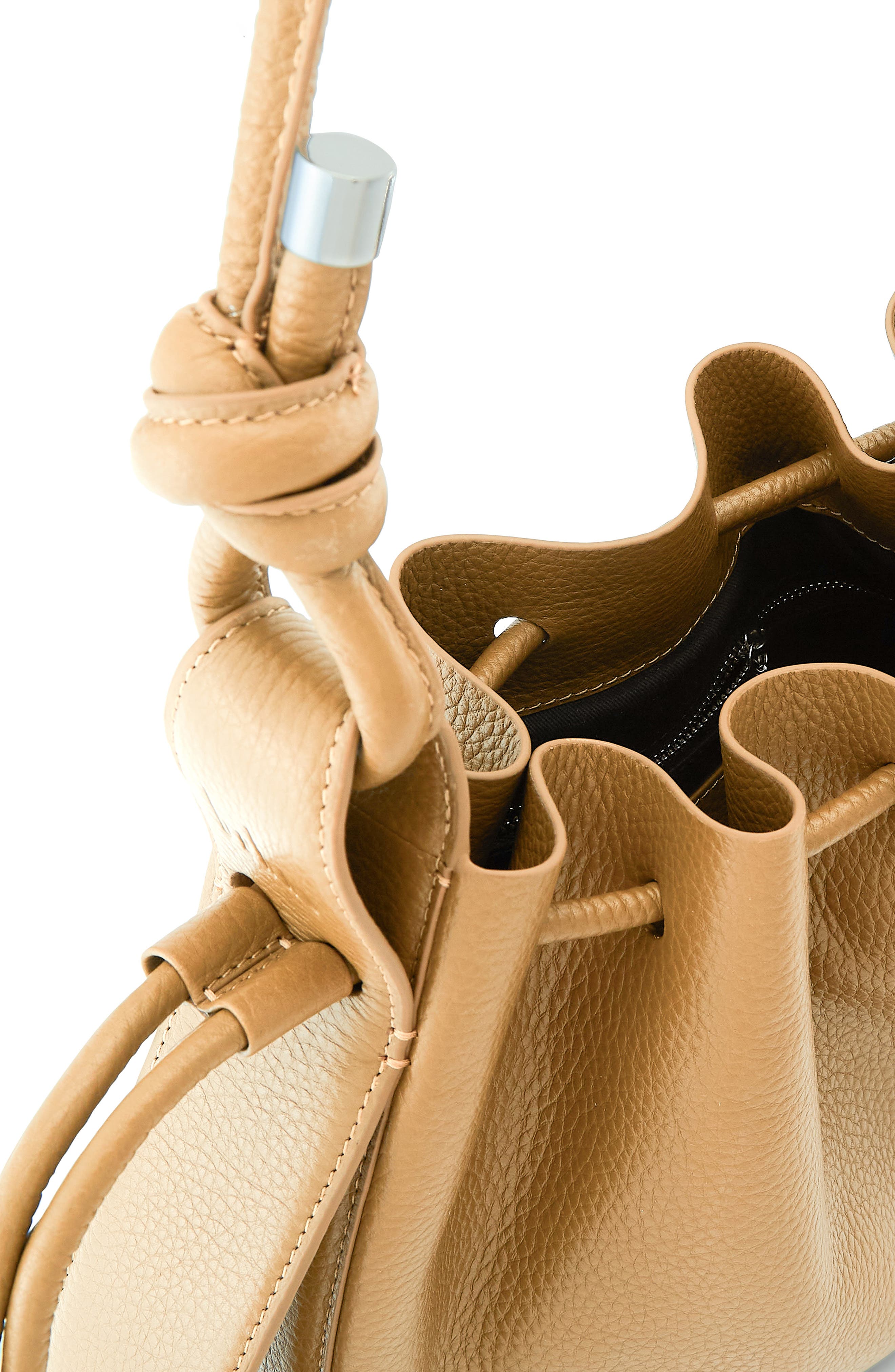 behno Medium Ina Pebble Leather Shoulder Bag, Alternate, color, Bisque