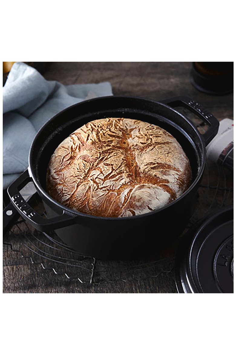 2.75-Quart Enameled Cast Iron Dutch Oven, Alternate, color, MATTE BLACK