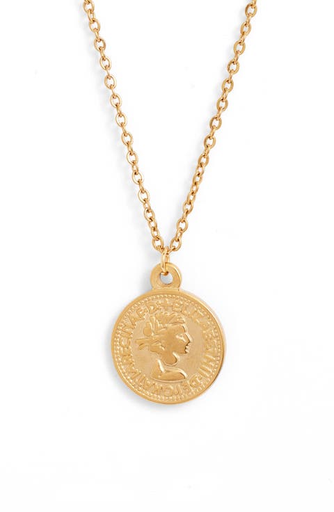 Genesis Coin Pendant Necklace