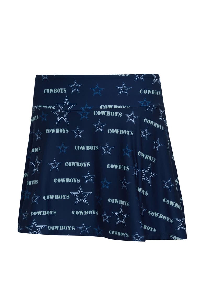 Women's Concepts Sport Navy Dallas Cowboys Mosaic Allover Print Skort, Alternate, color, Navy