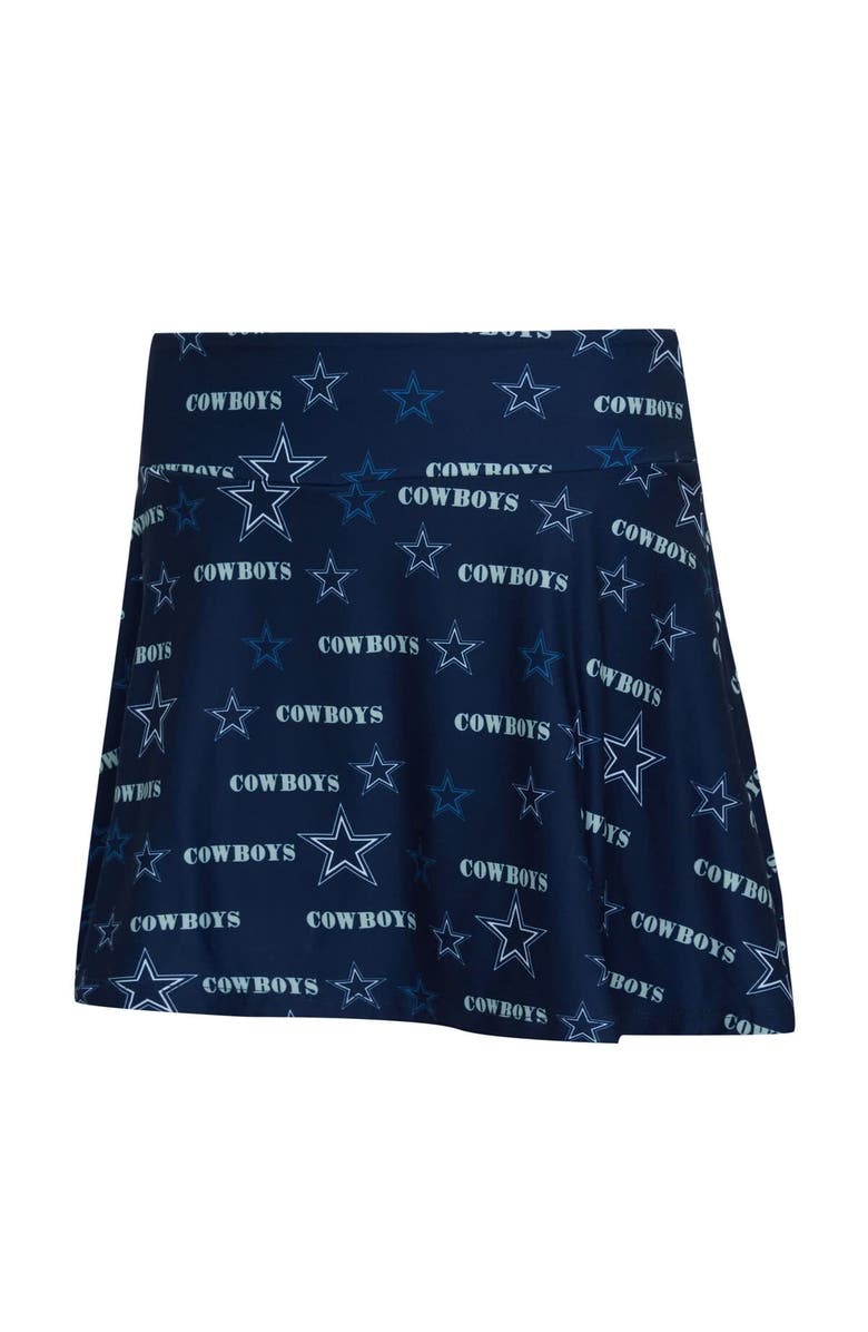 CONCEPTS SPORT Women's Concepts Sport Navy Dallas Cowboys Mosaic Allover Print Skort, Alternate, color, Navy