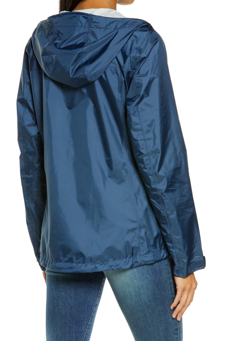Trail Model Waterproof Packable Rain Jacket, Alternate, color, NAUTICAL NAVY