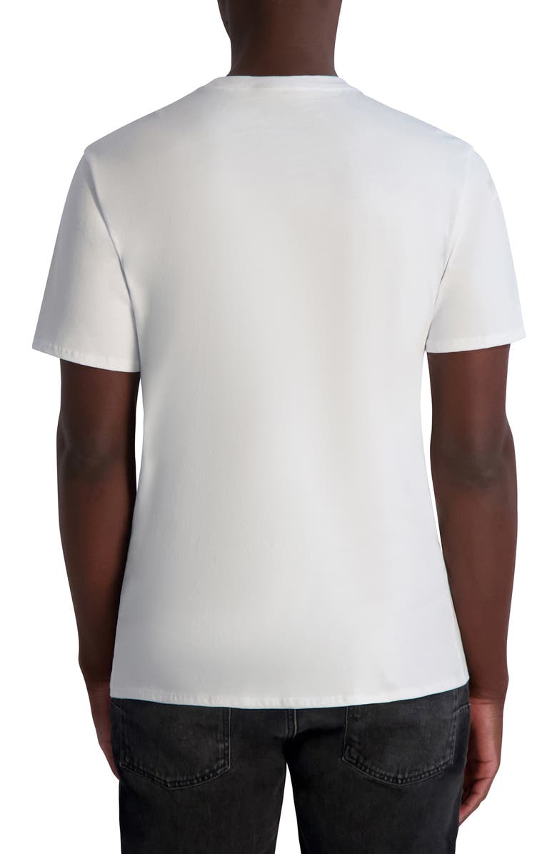 KARL LAGERFELD PARIS Armor Karl Graphic T-Shirt, Alternate, color, White